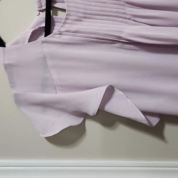 Ann Taylor Lilac Short Sleeve Blouse- Size XL - Picture 6 of 7
